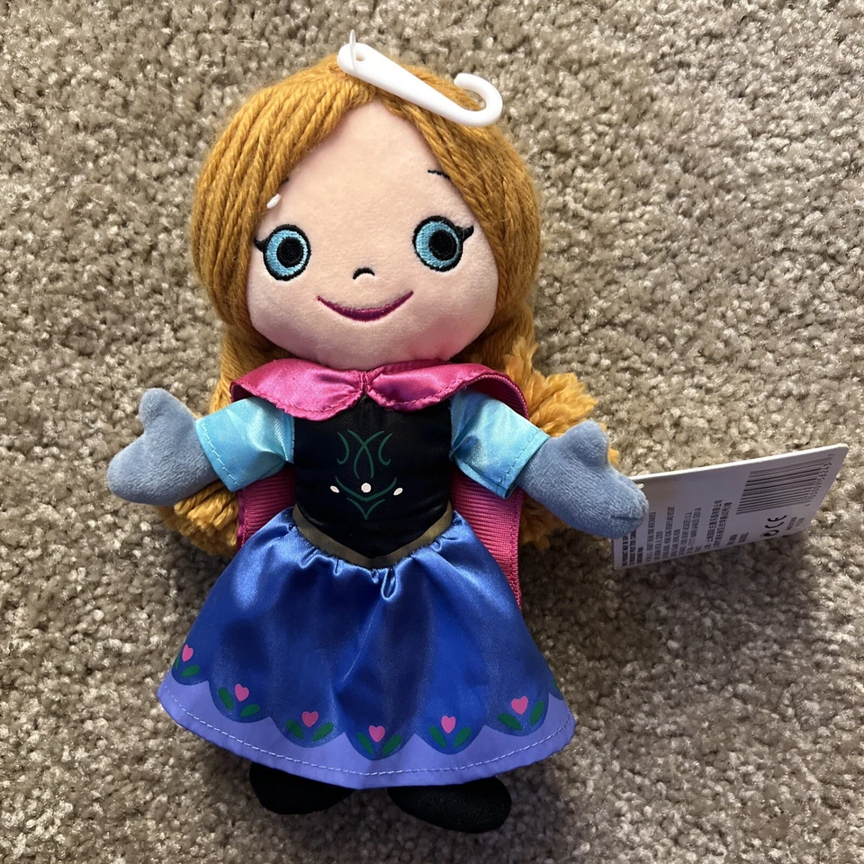 Disney Store Frozen Movie Anna Soft Plush Toy Doll 9” - Imagem 4 de 4