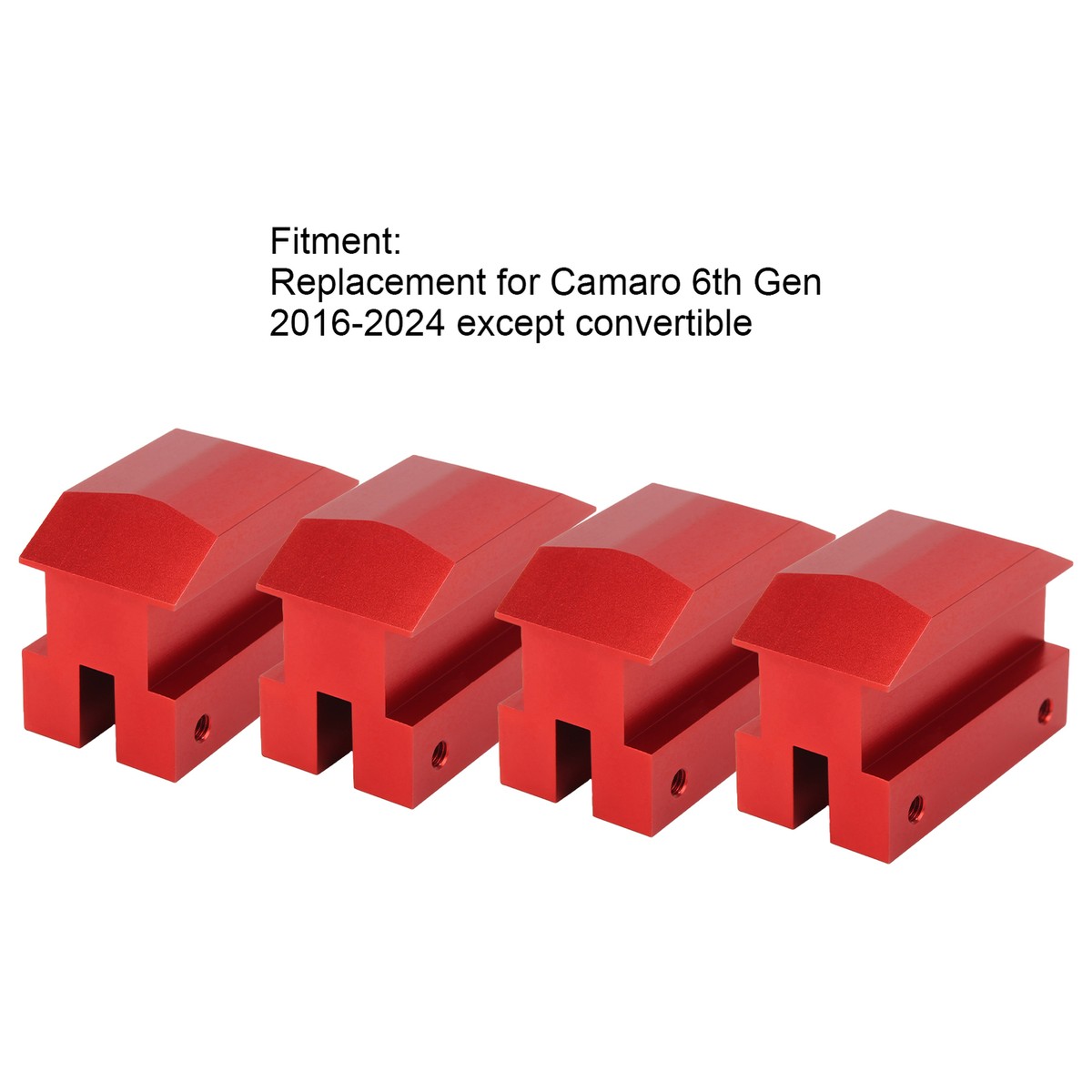 4PCS Jack Pad For Camaro 6th Gen 2016—2024 Red Anodized Aluminum