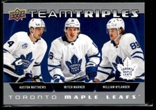 2021-22 Upper Deck Team Triples Matthews/Marner/Nylander #TT-TOR