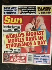 Sun Jan. 17, 1995.  World’s Biggest Models,  Princess Grace 