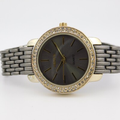 GENEVA JCP3006GP Two Tone Quartz Analog Women's Watch Sz. 6 1/4'' New Battery