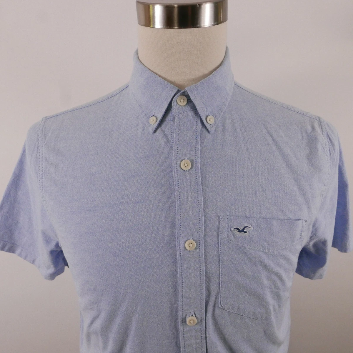 Hollister light 2024 blue shirt