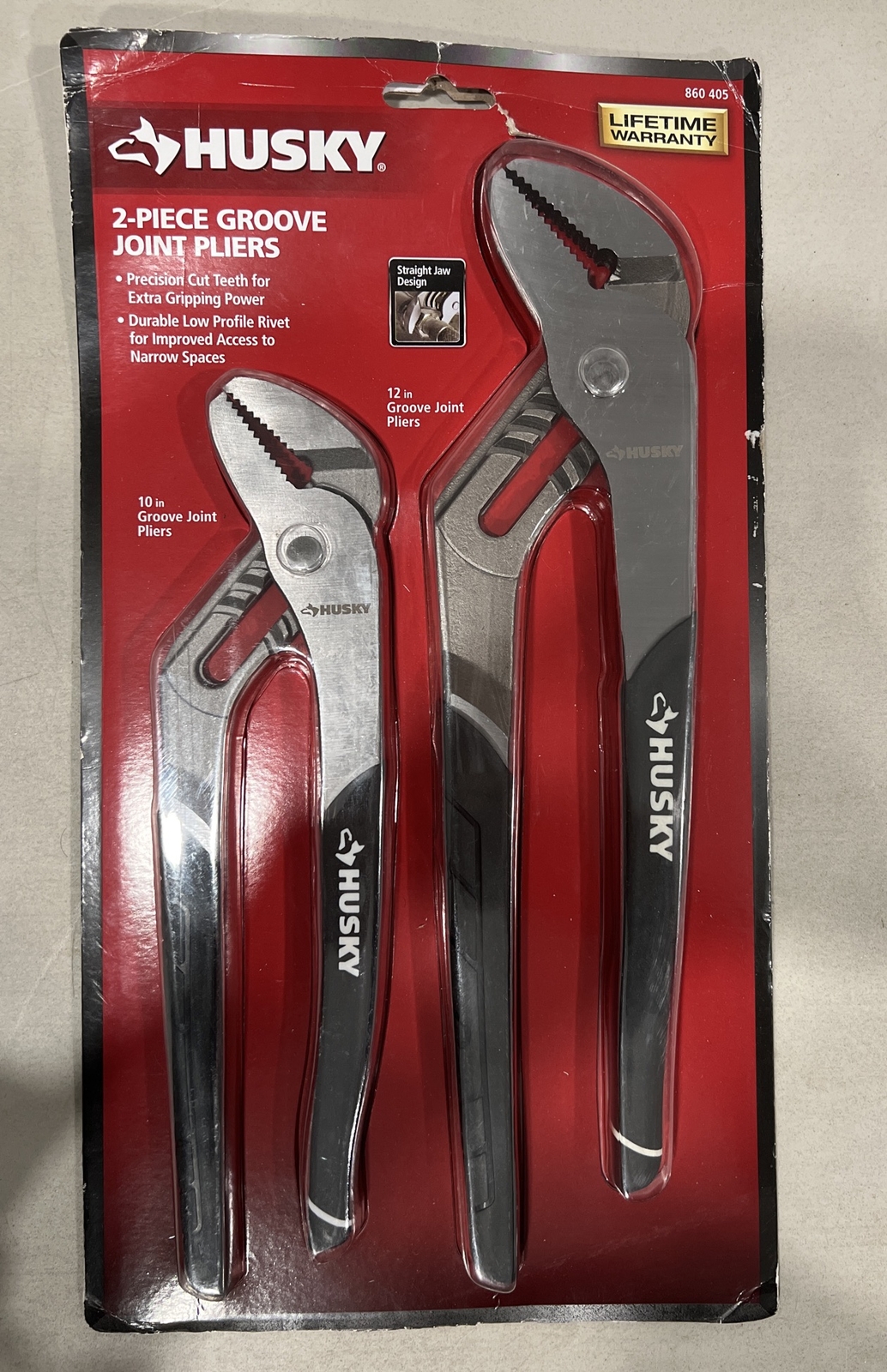 NEW!! HUSKY Groove Joint Pliers Set (2Piece) eBay