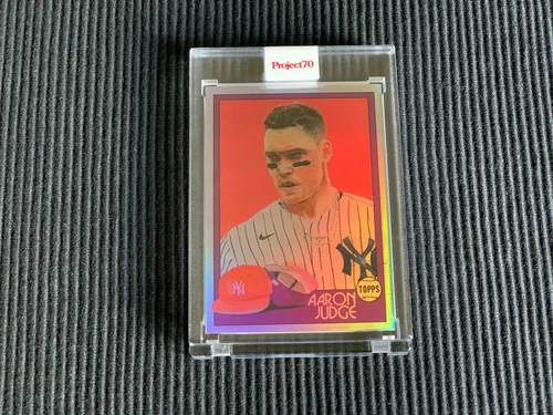 2021 TOPPS PROJECT 70 #519 AARON JUDGE / JACOB ROCHESTER *FOIL #51/70 ENCASED*