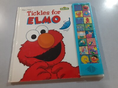 Y2K 2002 Sesame Street Play A Sound Tickles For Elmo Activity Sound Book Sealed 