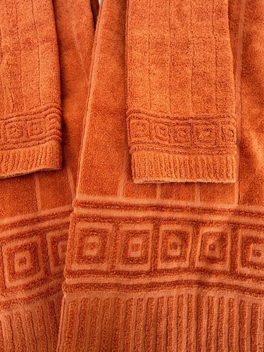 Handtücher Vintage Royal Family by Cannon Burnt Orange 6 Stück Handtuch & Gesichtstuch EUC - Bild 3 von 7