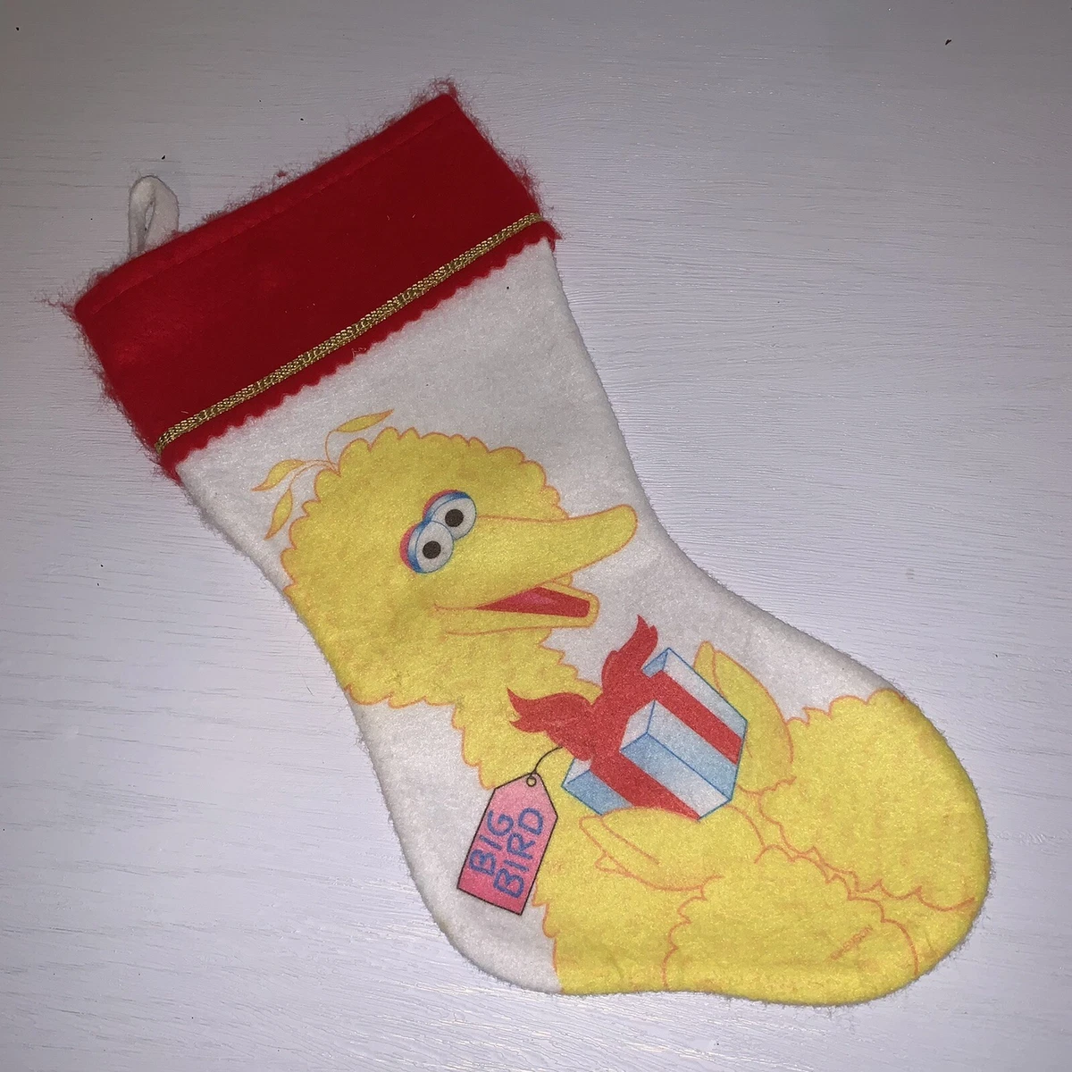 Sesame Street Big Bird Felt Christmas Stocking | eBay