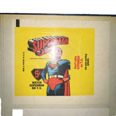 1965 Superman Cards 5¢ Wax Pack Non-Sport Wrapper George Reeves 