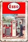 Tin Sign 8 x12 Esso Gas and Oil Station Full Service Retro Vintage Adveretising