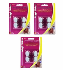 Magic Sliders 04301 1 3/16 inch Round Nail on Sliding Discs - 4 Count (Pack...