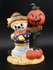 Vintage Halloween Scarecrow Jack O Lantern Pumpkins For Sale Decoration