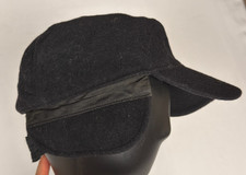 Pendleton Timberline Cap Men's S Black Fitted Ear Flap Hat USA Made AB192 2012
