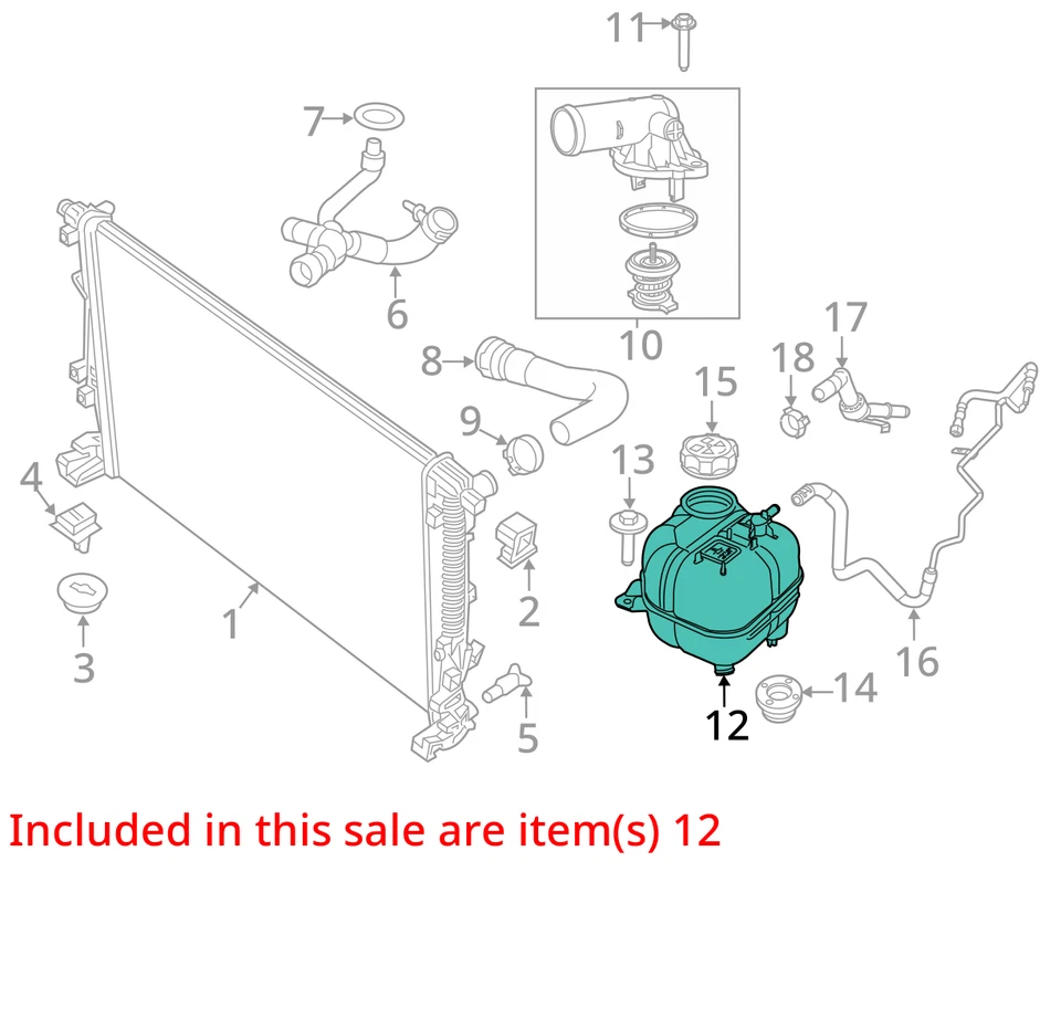 Coolant Reservoir Fits 14-18 CHEROKEE 1093584 - Изображение 4 из 4
