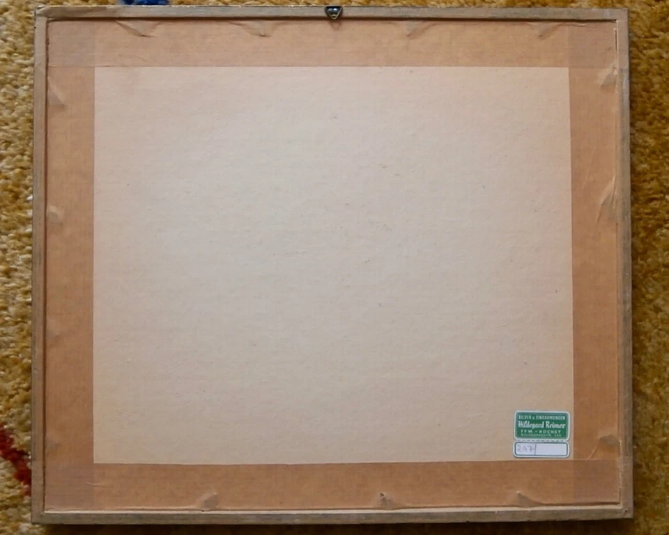 Biedermeier Stahlstich ca. 1850 Barcelona Spanien Stadtansicht.Top.Galerierahmen - Bild 4 von 4