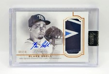 Blake Snell 2020 Topps Dynasty Autograph Auto Patch Jersey 7/10 Rays Dodgers