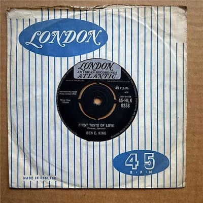 BEN E KING FIRST TASTE OF LOVE 7'' 1960 with Spanish harlem - nice copy with mini