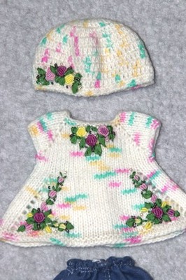 3-PC. SWEATER, HAT & JEANS OUTFIT for 13'' EFFNER LITTLE DARLING DOLLS