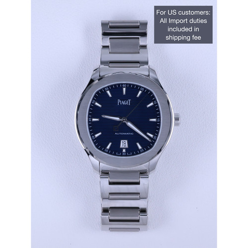 Piaget Polo Date G0A41002 42mm Blue Dial Full Set Box Papers