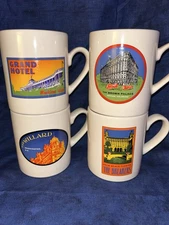 Vintage Aramis-Classic Mugs-The Grand American Hotel Collection-Set of 4 Mugs