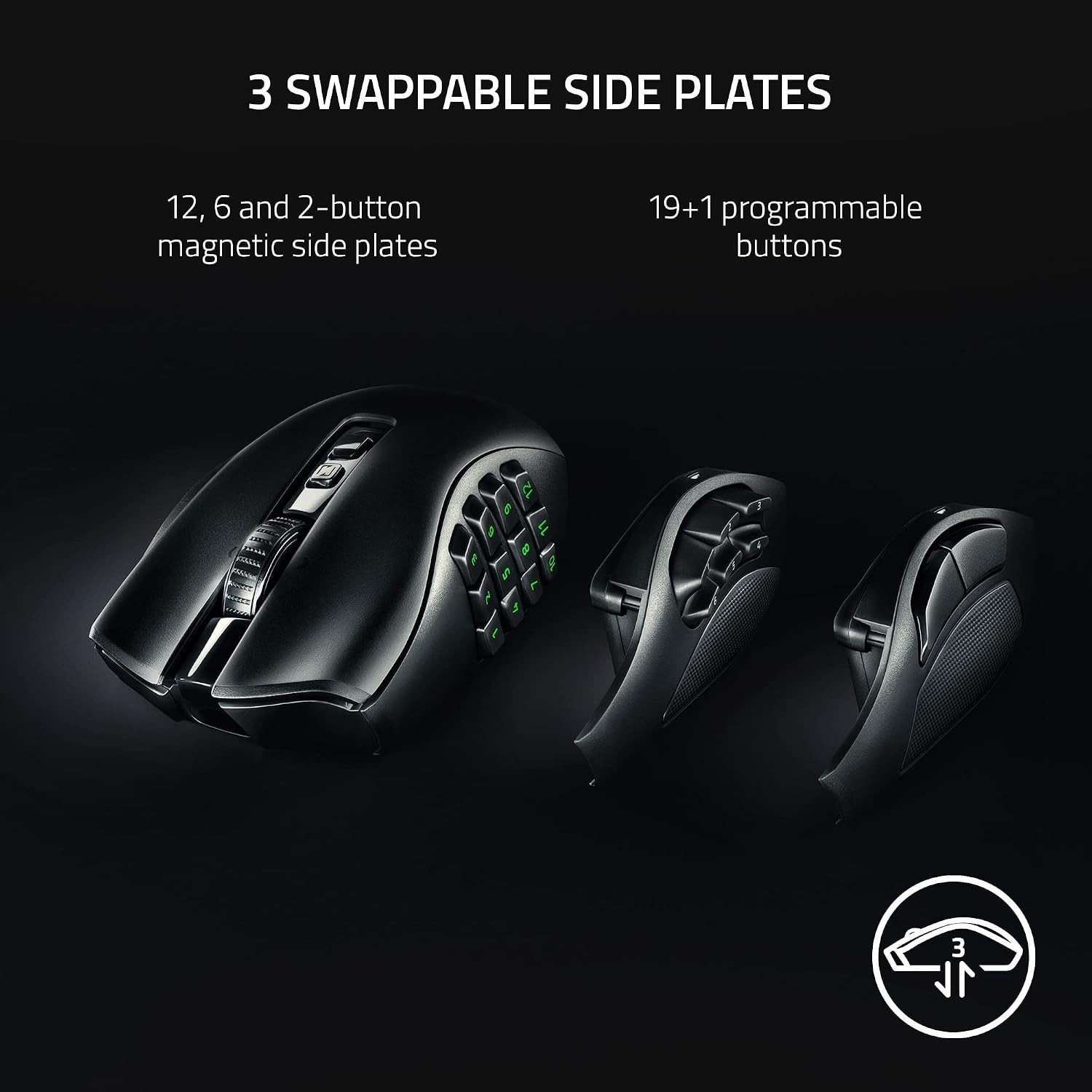 Mouse gamer inalámbrico óptico Razer Naga V2 Pro MMO negro reacondicionado certificado, imagen 2