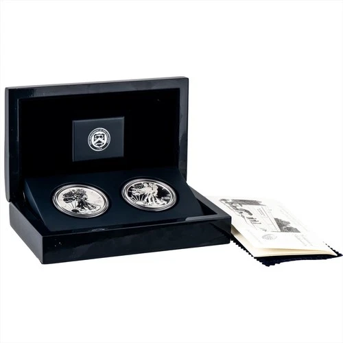 2013 Proof American Eagle West Point Two Coin Silver Set No Outer Box