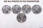 NobleSpirit (LG) Superb Gem BU 5x 1988 American Silver Eagle .999 1oz