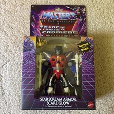 Masters of the Universe Origins Transformers Starscream Armor Scare Glow NEW