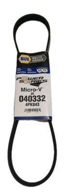 #ad NAPA Power Series Micro V Belt 040332 4PK843 9 16” X 33 3 4” OC $12.55