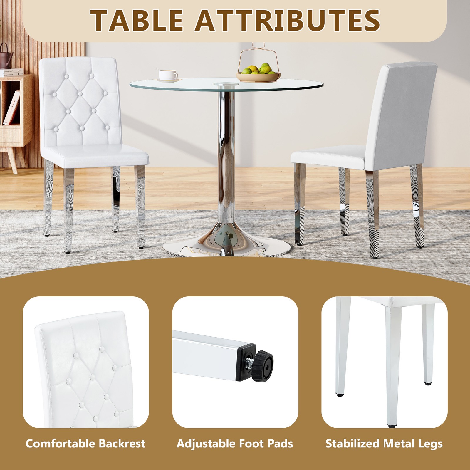 Set of 2/4 Dining Chairs Kitchen Chairs Side Chairs for Dining Room Living Room