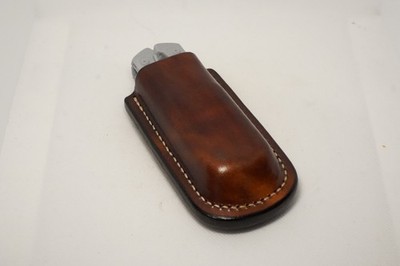 Leatherman Arc leather sheath handmade dark brown color. Sheath only.