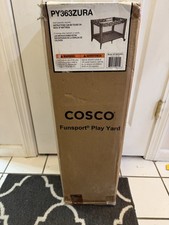Cosco Funsport Play Yard Portable Foldable Compact Baby Playpen Brown PY363ZURA