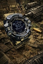 Activa Armour X Invicta Men's Digital Watch 50mm Camouflage Khaki ACW8050MC-001