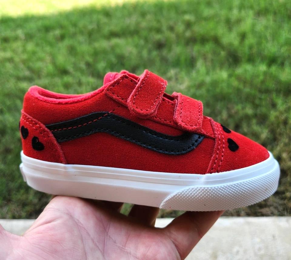 Vans Low "Hearts" Girls' BRAND NEW Toddler 7C - Image 3 of 4