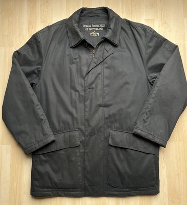 Roman Rothschild of Switzerland schwarze Cargojacke Herren 50 Safari Style Utility