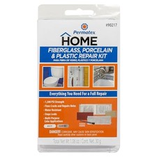 Devcon 002-90217 Fiberglass, Porcelain and Plastic Repair Kit - White/Almond