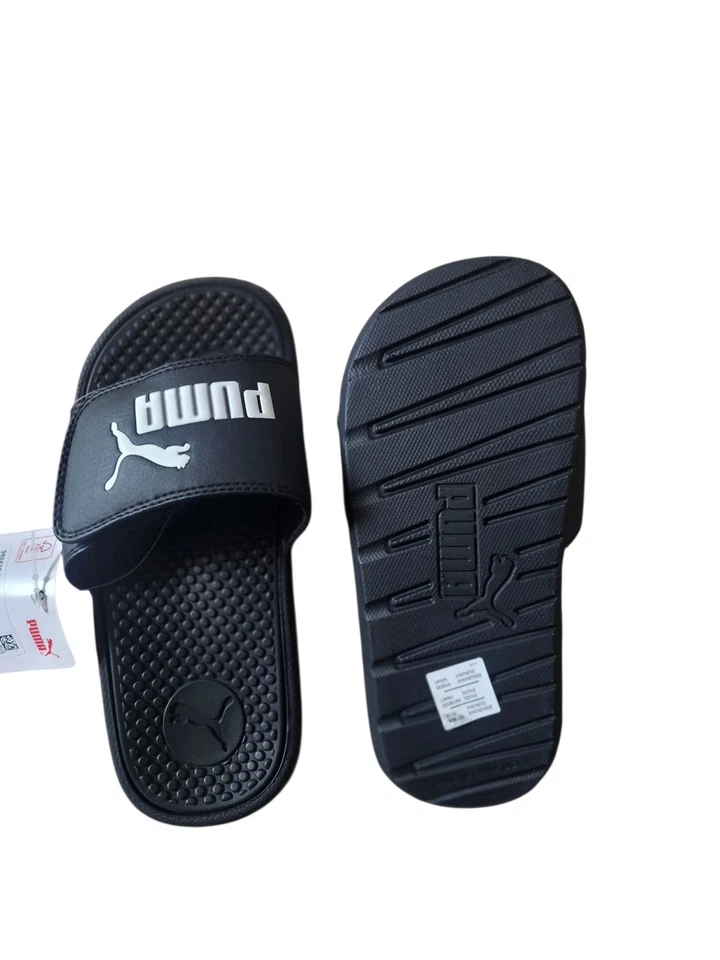 Sandalia PUMA Cat Negra Blanca Unisex Talla 1 M Niños Pequeños Foto 4 de 4