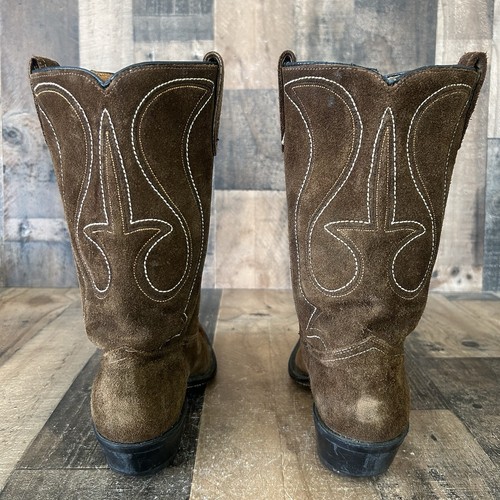 Rangemasters Vintage Suede Western Cowboy Boots Mens 9 D - Picture 7 of 12
