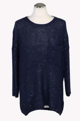 Whistles Damen Oberteil Gr. 36 (UK 10) Blau Bluse Blouse Top Langarm