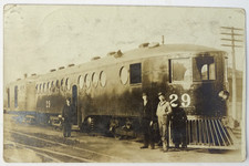 Antique McKeen Motor Railroad Car Train California Real Photo Postcard RPPC