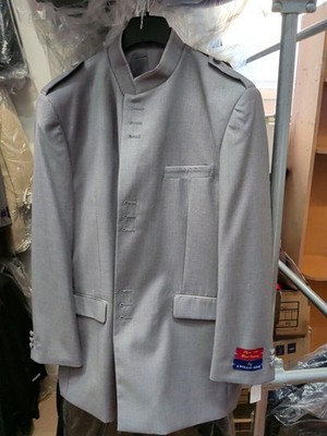 Appolo King Mandarin Collar Suit Gray Men's