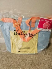 Thirty-One Round About Cooler Tote Colorblock NEW