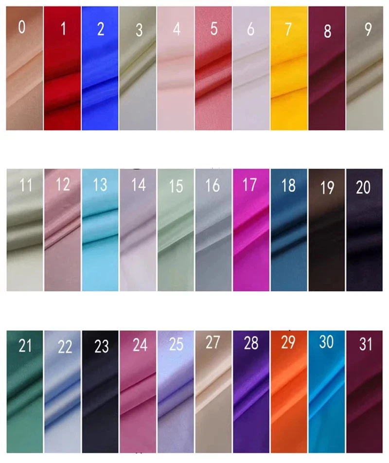 Bufandas de seda Habotai de 45"" de ancho material forros de seda de morera pura tela Habutai Foto 2 de 4