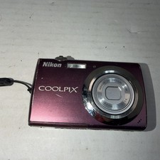 Nikon COOLPIX S230 10.0MP Digital Camera - Plum No SD Card Or Cord