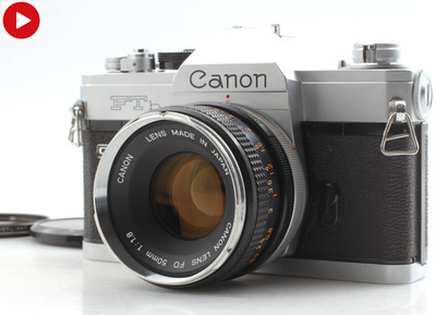 [Near MINT] Canon FTb QL SLR 35mm Film Camera FD 50mm f1.8 S.C. ''O'' Lens JAPAN
