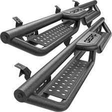 Two-Stair Running Boards 2005-2023 Tacoma Double Cab Side Steps Nerf Bars Steel
