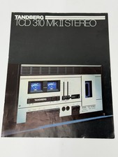 Tandberg TCD 310 MkII Stereo Sales Brochure