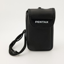 Vintage Pentax PC-330 35mm Film Camera Point Shoot Flash Date Silver Case Strap