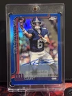 2025 Topps Chrome - Jaxson Dart #RA-JD - True Blue Refractor Auto 037/150 Giants