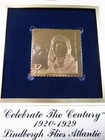 22K Gold Stamp Lindbergh Flies Atlantic 1920s Celebrate Century 1998 Cover — photo 2
