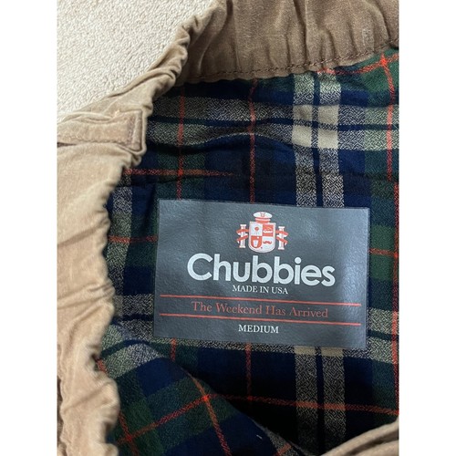 Chubbies Shorts Flannel Lined Men Size M Elastic Waist Wax Finished - Picture 2 of 11
